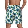 thumbnail image 4 of Goofa Blue Sunflowers Printed Men's Swim Trunks Board Shorts Quick Dry Mens Swimming Trunks with Compression Liner,Breathable Fit Hawaii Beach Shorts-Large, 4 of 9