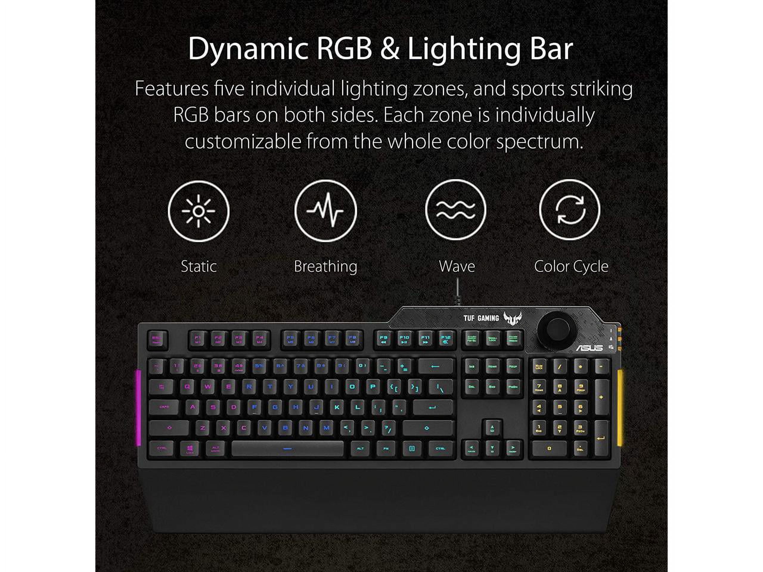 ASUS TUF Gaming K1 Gaming Keyboard RA04, Wired