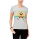 thumbnail image 2 of Mighty Fine - Camiseta con gráfico de Bob Esponja para mujer, gris, grande Mighty Fine Camiseta gráfica, 2 of 2
