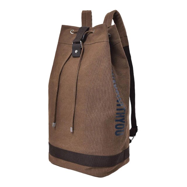 Guardoinrt Men's Canvas Backpack Rucksack Laptop quality canvas and polyester Backpack for Mountaineering Hiking L