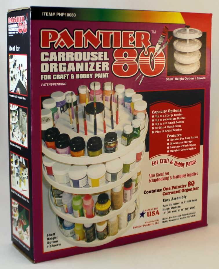 Paintier 80 Carrousel Organizer for Paints New