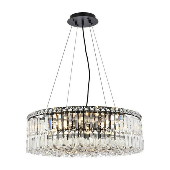 Maxime 24 inch black chandelier
