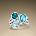 thumbnail image 4 of Ross-Simons 4.00 ct. t.w. Blue Topaz Ring in Sterling Silver, Women's, Adult, 4 of 5