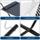 thumbnail image 5 of Yeshouse Hamaca con soporte, estructura de acero Portable con la cuerda del algodón y el cojín acol, sistema al aire libre/de interior pesado de la hamaca con la almohada y el bolso de transporte, 5 of 7