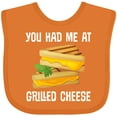 thumbnail image 3 of Inktastic You Had Me at Grilled Cheese Sandwich Boys or Girls Baby Bib, 3 of 4
