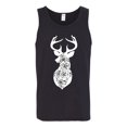 thumbnail image 2 of Deer Rose Animal Lover Mens Graphic Tank Top, Black, Small, 2 of 3