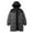 Gray, variant on Men's Heavy Duty Quilted Puffer Parka - Winter Long Coat with Hood, Windproof Cold Weather Outerwear