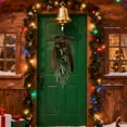 thumbnail image 6 of Elegant Green Brown Bow Greenery Front Door Wreath for Festive Seasonal Christmas Decoration Welcome Home Hanging Ornament, 6 of 7