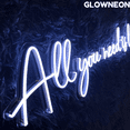 thumbnail image 3 of Glowneon All You Need Is Love Neon Sign, Wedding Party Led Decor Gift, 3 of 5