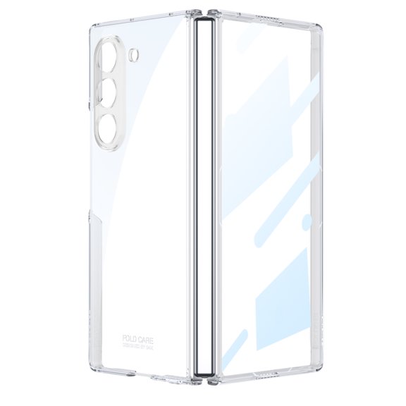 Allytechgroup Shockproof Case for Samsung Galaxy Z Fold 7 with Screen Protection, Built-in Screen Protection Hard PC Slim Anti-Yellowing Full Body Protective for Samsung Galaxy Z Fold 7, Clear