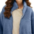 thumbnail image 6 of Taqqpue Women's Fleece Jacket with Baby Carrier Pocket, Warm Maternity Coat for Mom, Zip up 2-in-1 Baby Wearing Outerwear, 6 of 9