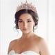 thumbnail image 3 of Tocado, Tiara de aleación de diamantes de piedras preciosas de lujo para cenas y bodas, Tiara para damas de honor, novias y niñas, 3 of 8