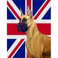 thumbnail image 1 of Great Dane With English Union Jack British Flag Flag Garden Size, 1 of 1