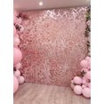 thumbnail image 2 of 1pc 100*200cm Laser Rose Golden Small Square Style Plastic Rain Curtain Background Cloth, Home Wall Decoration Supplies Tinsel Curtain, Party Backgrou, 2 of 4