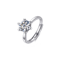 thumbnail image 1 of Anillo De Compromiso Para Mujer Ajustables Promesa Plata 925 plata, 1 of 4