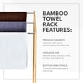 thumbnail image 3 of ToiletTree Products Bamboo Towel Rack Holder, Indoor and Outdoor Towel Organizer, 3 of 7