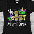 thumbnail image 4 of Inktastic My 1st Mardi Gras with Mask Boys or Girls Baby Bodysuit, 4 of 5