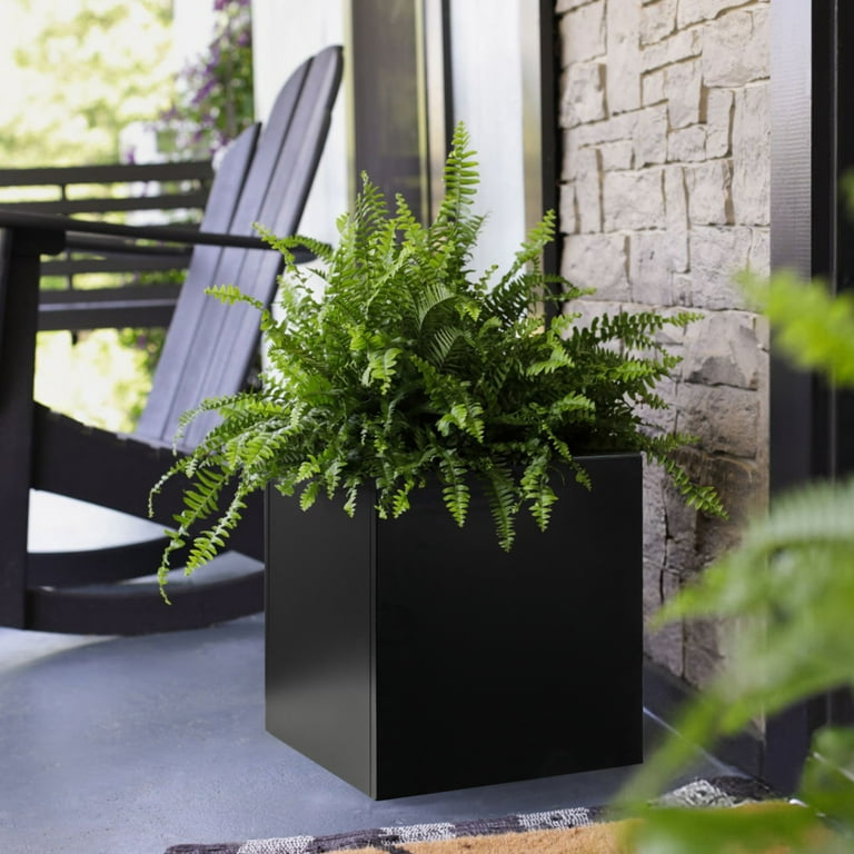 32" Garden Pot Planter Box with Drainage Hole Large Flower Pots Vase  Containter for Outdoor Plants Decorative Patio Deck Yard Hotel Front Porch  Tall ...