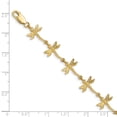thumbnail image 3 of 14k Polished and Textured Dragonfly 7.5 inch Bracelet in 14k Yellow Gold, 3 of 3