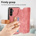 thumbnail image 2 of for Samsung Galaxy A15 Wallet Case with Card Slots & Cash Slot【RFID Blocking】, With Wrist Kickstand,Flip Folio Book PU Leather  Shockproof Anti-fall Rugged Phone case Cover For Women Men,Pink, 2 of 13