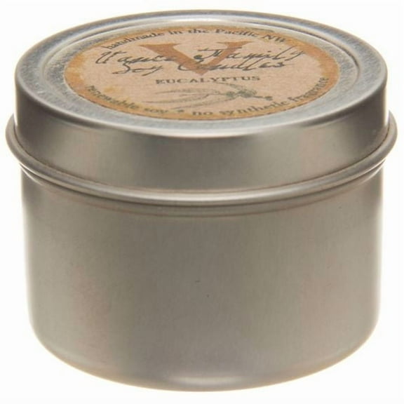 Vance Family Soy Candles Soy Candle, Eucalyptus, in Tin, Non-GMO-2 oz