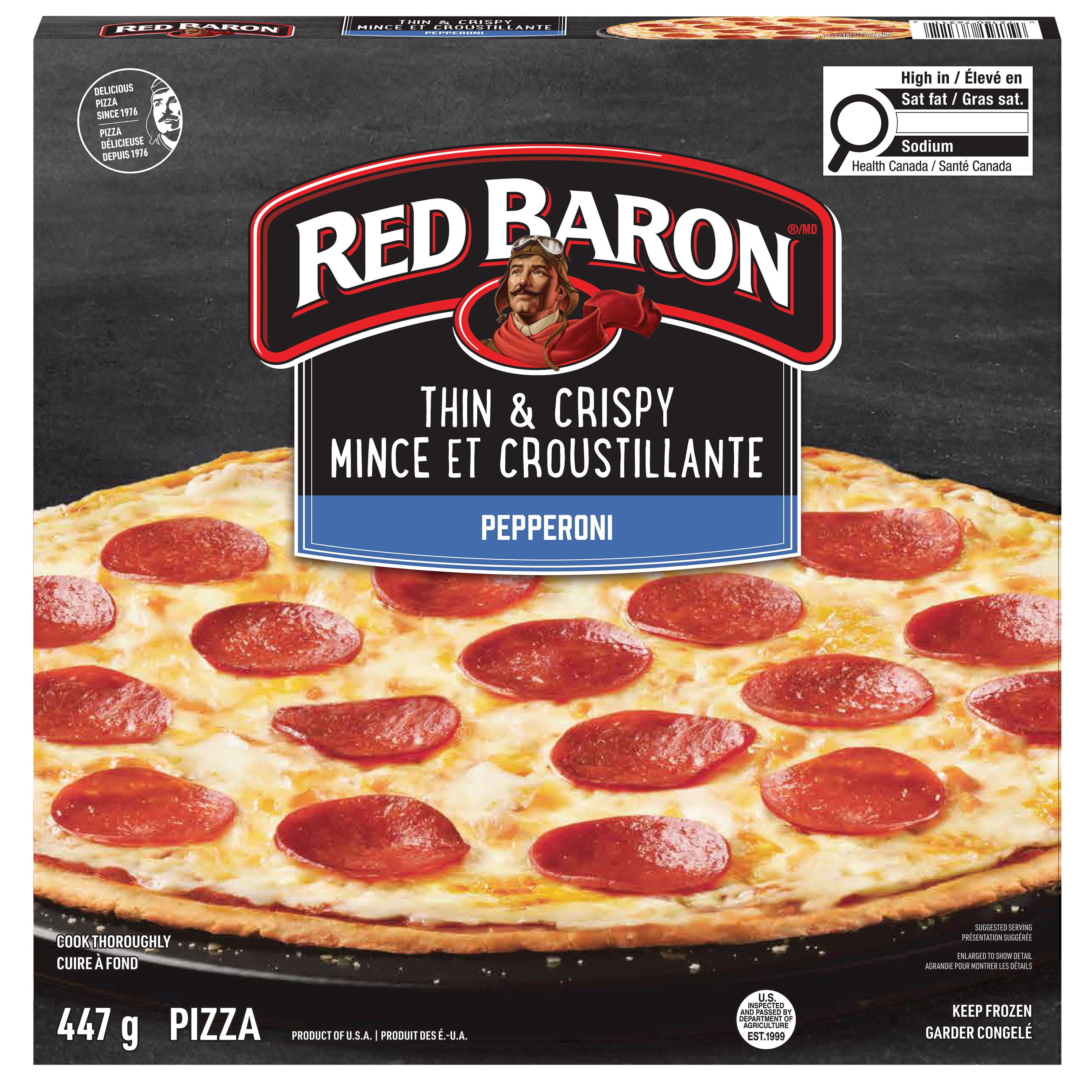 Red Baron Thin & Crispy Crust Pepperoni Frozen Pizza