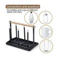 thumbnail image 3 of Soporte,escurridor De Platos,6 Soportes, Portavasos De Metal Con Bandeja Y Secador Para Botellas Y Tazas, 3 of 5