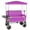 Purple, variant on BOFANG All-Terrain Folding Wagon Cart 3-in-1 with Bench, Canopy, and Table, 500lbs Heavy Duty for Garden, Fishing,Blue