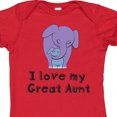 thumbnail image 4 of Inktastic I Love My Great Aunt Elephant Purple Blue Boys Baby Bodysuit, 4 of 5