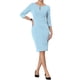 thumbnail image 1 of Vestido de tubo con cremallera para mujer INSPIRE CHIC, vestido de trabajo 2XL azul, 1 of 6