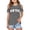 Grey, variant on Girls Casual Summer Tops for Kids Short Sleeve Cold Shoulder Tee with Crew Neck for Everyday Play and Schoolwear Black 7-8 Years