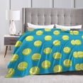 thumbnail image 4 of KLL Fleece Blanket Plush Throw Blanket Ball Tennis ,Soft Fuzzy Cozy Flannel Blanket for Couch Sofa Bed.(40"x30" ), 4 of 7