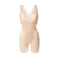 thumbnail image 4 of Women Slimming Lace Bodysuits Shapewear Tummy Control Body Shaper Waist Trainer V-neck Bodycon Jumpsuit Butt Lifter Panty, 4 of 9