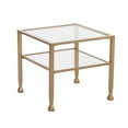 Jumpluff Gold Metal and Glass Bunching Cocktail Table, Transitional, Soft Gold
