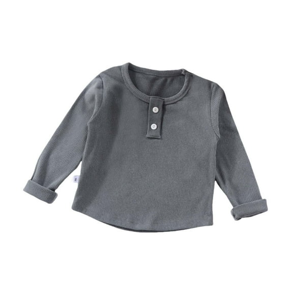 Fengyings Clearance Girls Casual Tops Long Sleeve Turtleneck T-Shirt Basic Solid Color Blouse for Toddler Baby Girl