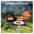 thumbnail image 4 of ATV UTV Winch 3500 lb Electric, Synthetic Rope Waterproof Winch, Wired Remote Control, 12V Winch for Off-Road Recovery, 4 of 6