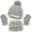 01_Grey, variant on QUOTAY Kids Hats and Gloves Set with Scarf for Kids Winter Hat Gloves and Scarf Set for Girls and Toddlers Lined Pom Knit 01_Beige,1-6 Years