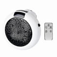 thumbnail image 1 of (white) 900w 220v Mini Portable Plug-in Electric Wall-outlet Space Heater Fan Heater Hot, 1 of 1
