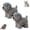 2gray-style2, variant on Chenille Dog Towel Soft Absorbent Chenille Towel Balls Microfiber Cute Hand Towels for Bathroom by Sky Grace
