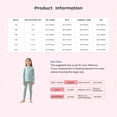 thumbnail image 5 of TiaoBug Kids Thermal Base Layer Set Boys Girls 2 Piece Thermal Long Sleeve Top with Tights Leggings Set Brown 140, 5 of 5