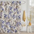 thumbnail image 3 of Shower Curtain Purple Floral Shower Curtains for Bathroom Decor, Waterproof Polyester Shower Curtain Set with Hooks, Extra Long 72" x 84" Watercolor Wildflowers, 3 of 9