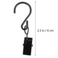 thumbnail image 2 of unbranded 50 Pcs Rods S-type Hook Clip Curtain Clamps Hanging Hooks 6X1.5X1CM Black, 2 of 8