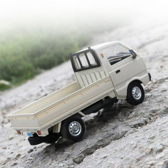 fastboy 1 Set WPL D12 Mini Camion RC Voiture Échelle 1:16 Simulation Lumière LED Brossée Blanche 3 Pcs Batteries