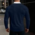 thumbnail image 6 of Asxite Men Plus Size Fall Winter Tops Collared Long Sleeve Solid Breathable Loose Sport Shirts, 6 of 7