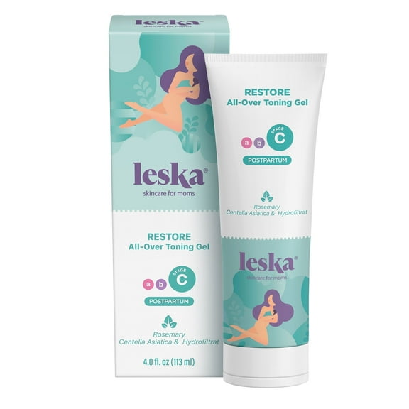 Leska Maternity Stage B Belly Cream & Butter Duo (2 × 4.4 oz), Stretch-Mark Defense