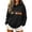 Black, variant on CHGBMOK Women Oversized Hoodie Cute Cartoon Pumpkin Print Drop Shoulder Pullover Sweatshirt Long Sleeve Drawstring Casual Tops with Pocket
