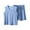 Blue, variant on Odeerbi 2-16 Years Kids Boys Girls Summer Cotton Pajamas Tank Tops Shorts Set Soft Loungewear Solid Color Sleepwear Two-piece Pajama Sets Kids Boys Girls Clothes