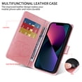 thumbnail image 2 of For Samsung Galaxy A13 4G Case Wallet, Stylish Flower Butterfly Embossed PU Leather Flip Cover Stand Shockproof Cards Slots Hand Wrist Phone Case for Samsung Galaxy A13 4G, Pink, 2 of 11