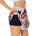 thumbnail image 2 of Bixox Women's Gnome Home With A Cute Gnome pattern 2 in 1 Running Shorts - Lightweight Athletic Workout Gym Yoga Shorts Liner with Pockets - Small, 2 of 7