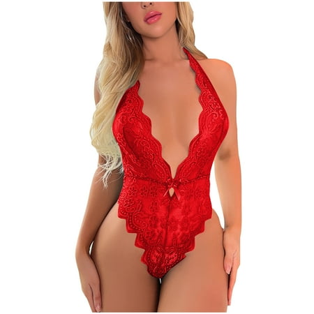 PuPy Sexy Lingerie for Women Plus Size Women S Exotic Lingerie Sets Corset Lace Babydoll Lingerie Plus Size Corset Dress for Women Sexy Strappy Lingerie for Women One Piece My Items Clearance